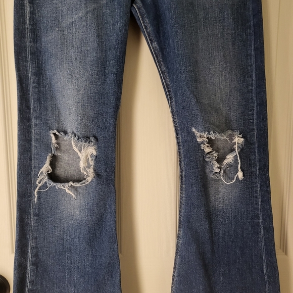 Rag and Bone Flared Mid Rise Jeans - Picture 2 of 5